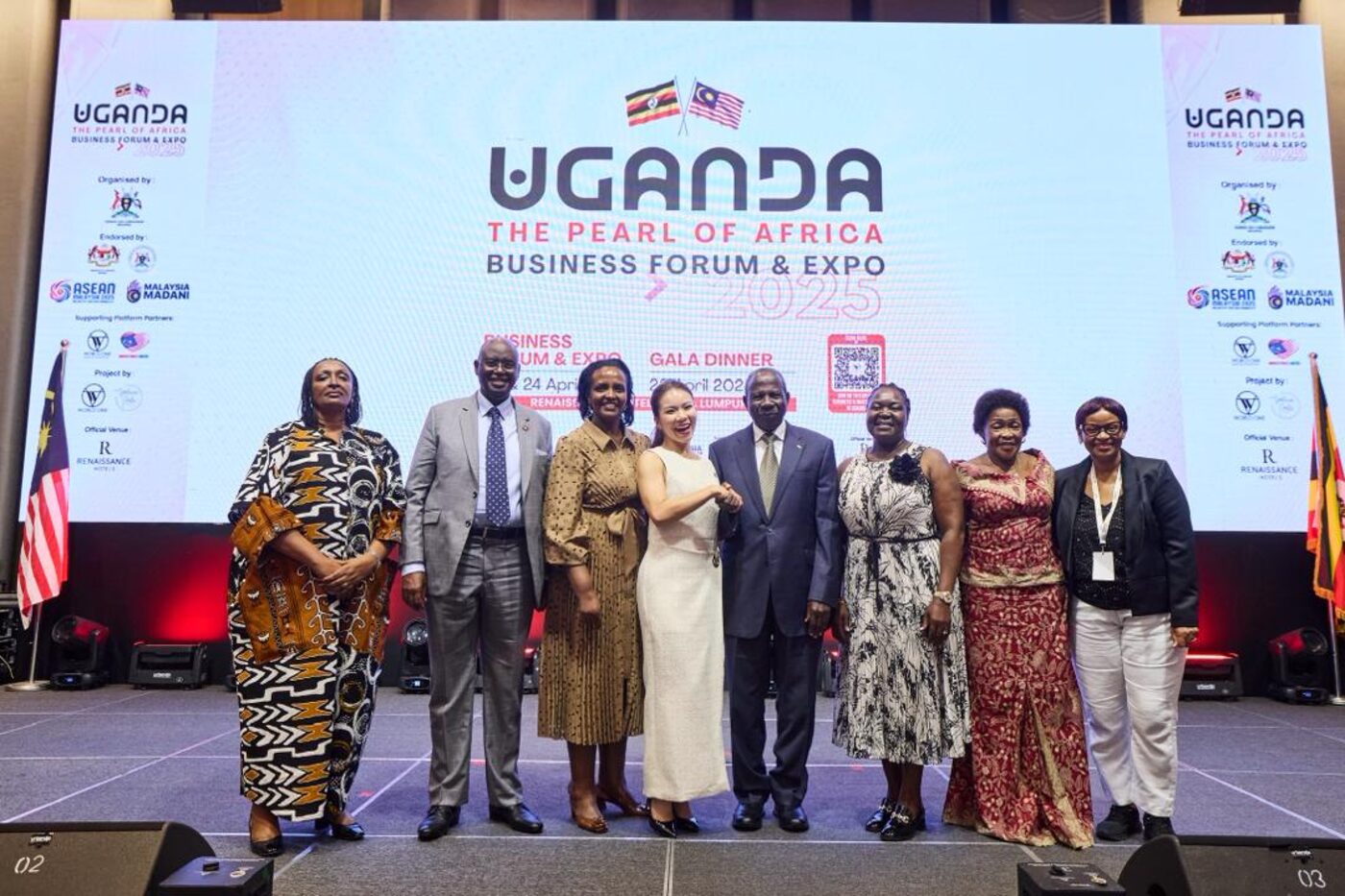 Tincy Tan hosting the Uganda Business Forum & Expo