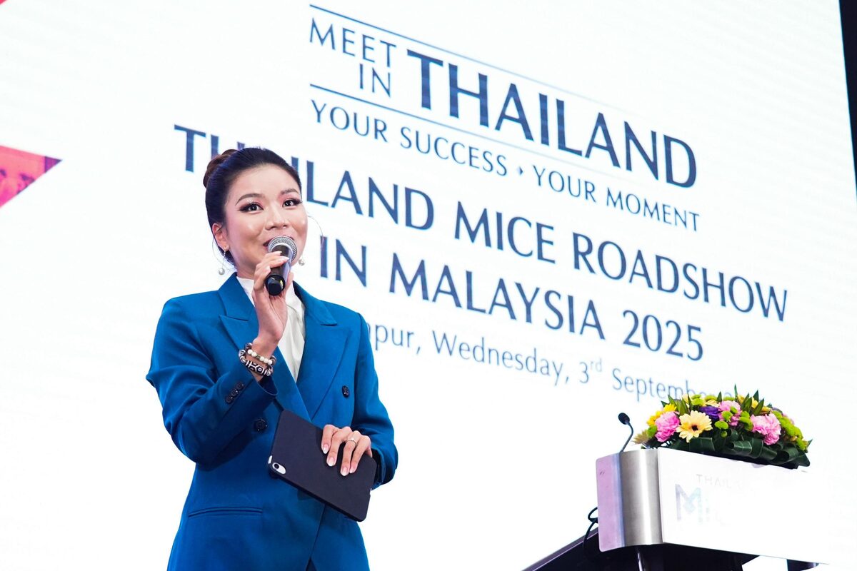 Tincy Tan hosting the Thailand MICE Roadshow